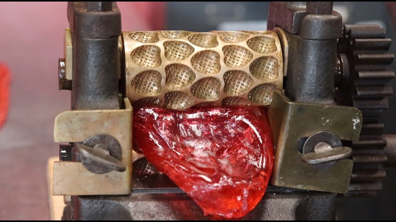 #79 Making Strawberry Candy on a machine from Alaska from the late 1800's