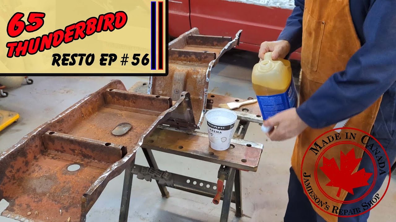 Phosphoric Acid Rust Removal - 65 Thunderbird Convertible #Ep 56