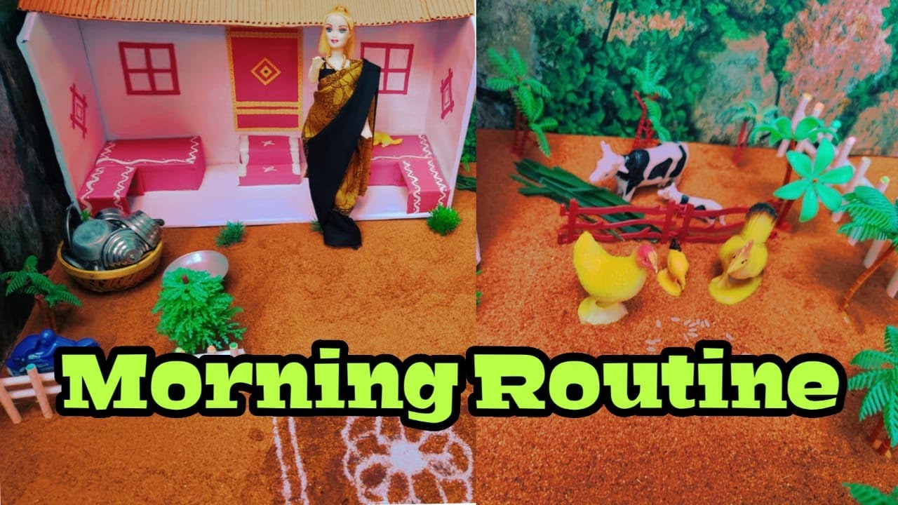 Barbie Morning Routine || Barbie Day Routine || Barbie Show in Tamil || Ep11|| SK Tiny World