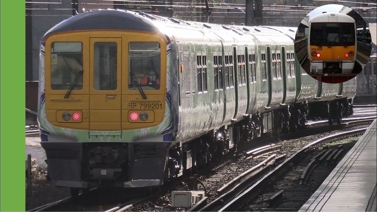 Class 799 departs Glasgow Central