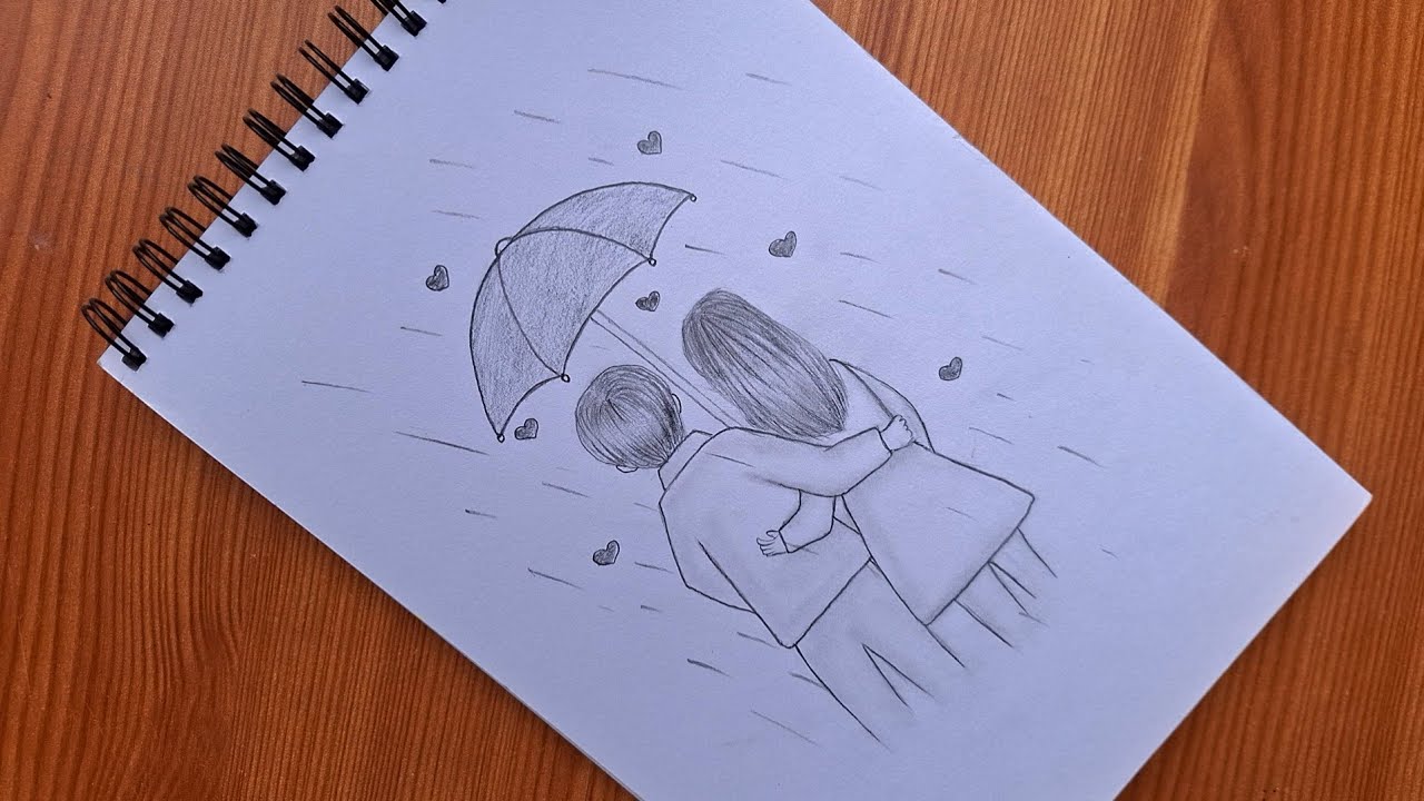 Easy couple drawing for beginners || pencil couple drawing ||pencil art
