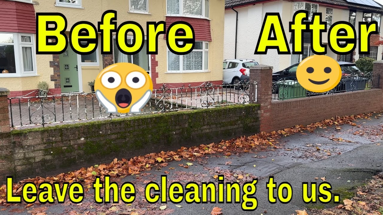 From Spotty To Spotless with Power of Pressure Wash / Home's Dirty Wall Transformation
