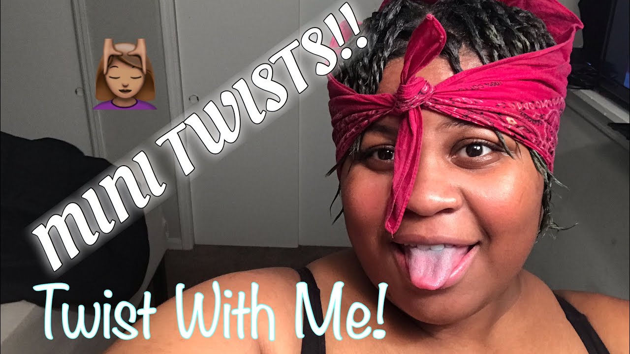 WATCH ME DO MINI TWISTS ON RELAXED HAIR!