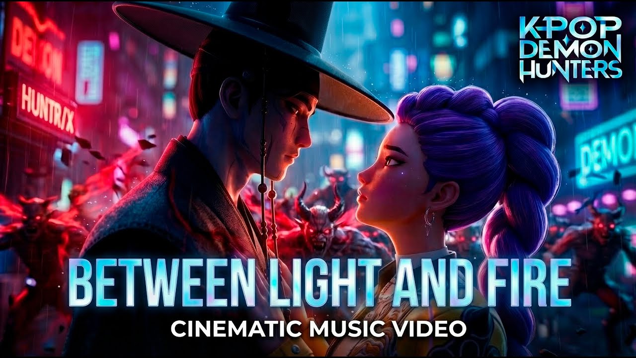 KPop Demon Hunters| Between Light and Fire| Cinematic Music Video [Official Video @MagicMixPixar ]
