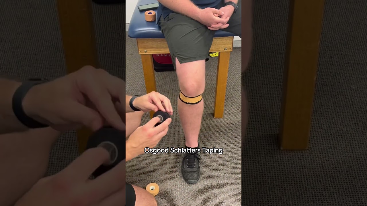 How to tape for Osgood Schlatters