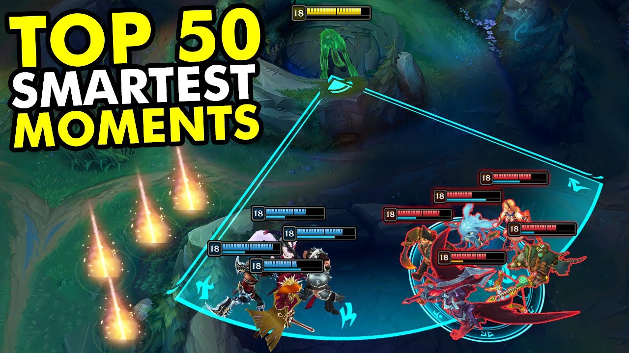 TOP 50 SMARTEST LEAGUE OF LEGENDS MOMENTS OF 2024!