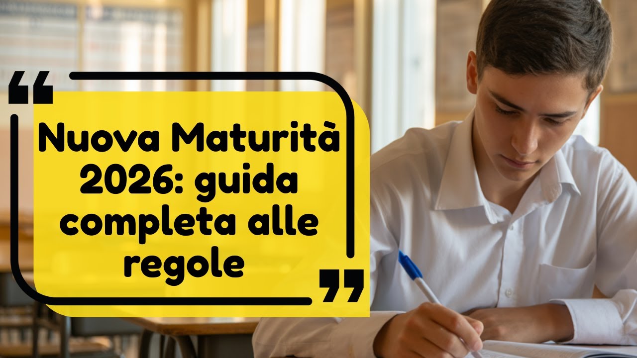 Nuova Maturità 2026: guida completa alle regole (commissione, bonus e orale)