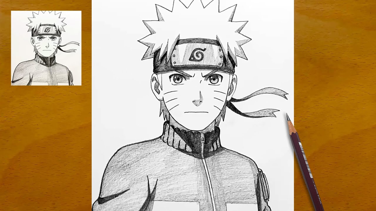 How to Draw Naruto Uzumaki Step by Step || Naruto Pencil Sketch || Easy Anime Drawing