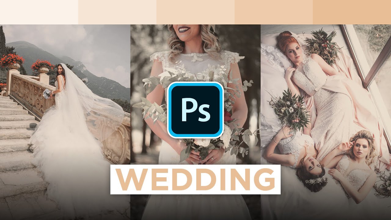 Muted Wedding Colour Grading Effect in Photoshop