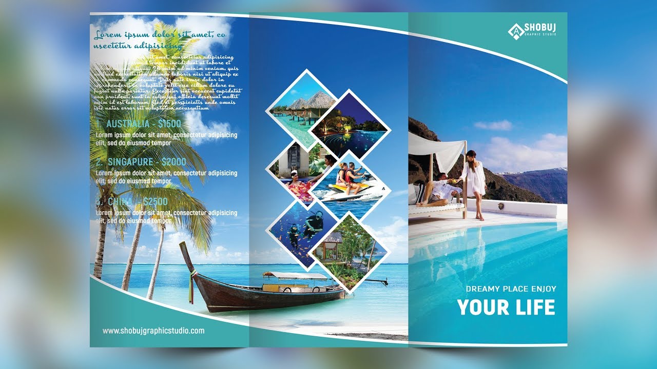 How to design a brochure in photoshop cc