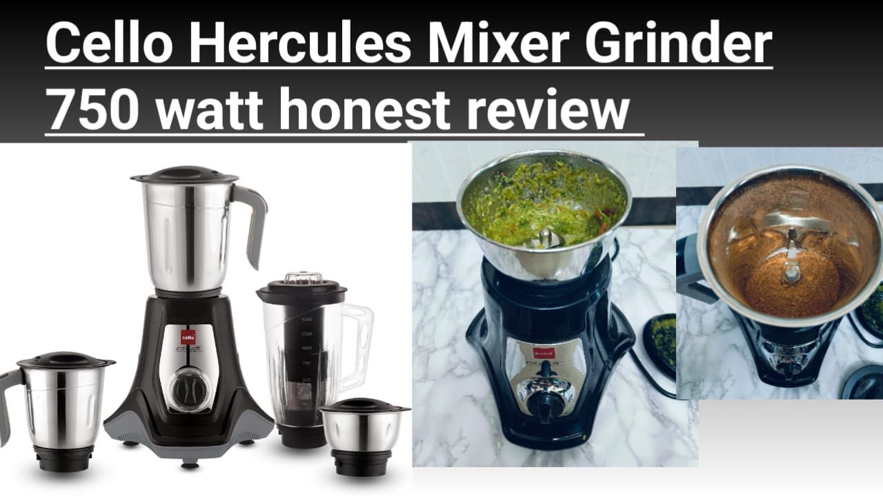 Want POWERFUL Grinding? Watch This 750W Cello Hercules Mixer Grinder!