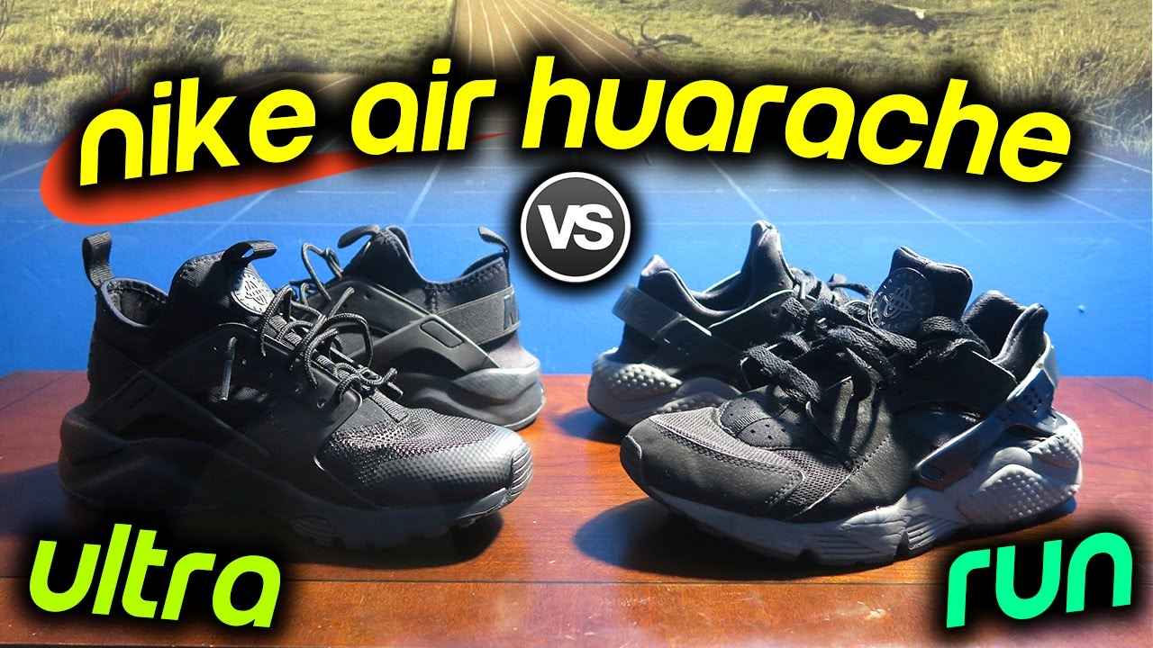 NIKE AIR HUARACHE RUN vs ULTRA RUN SNEAKER ON FEET COMPARISON!