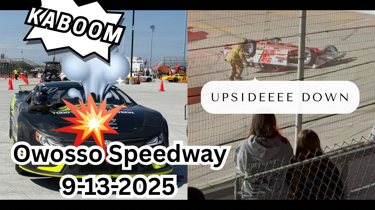 WILD NIGHT AT OWOSSO SPEEDWAY!!! || 9-13-25 Racing Vlog