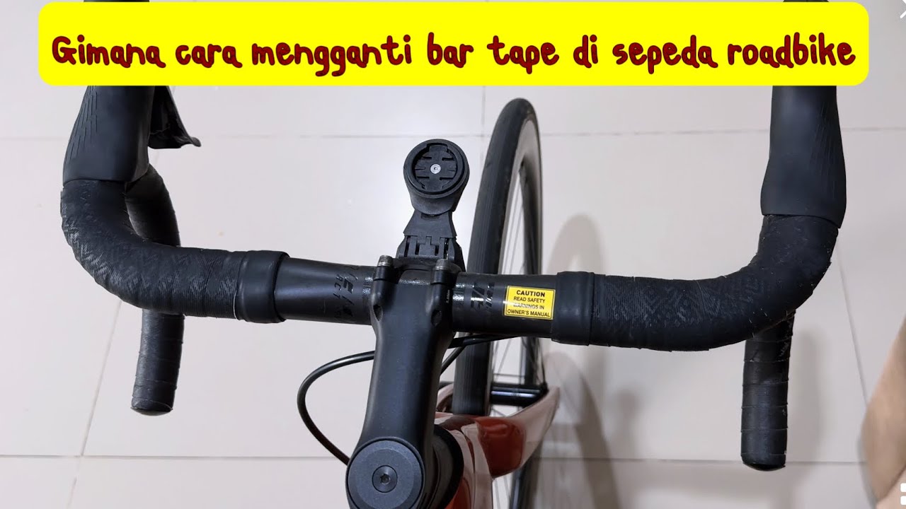 simple dan mudah mengganti bar tape