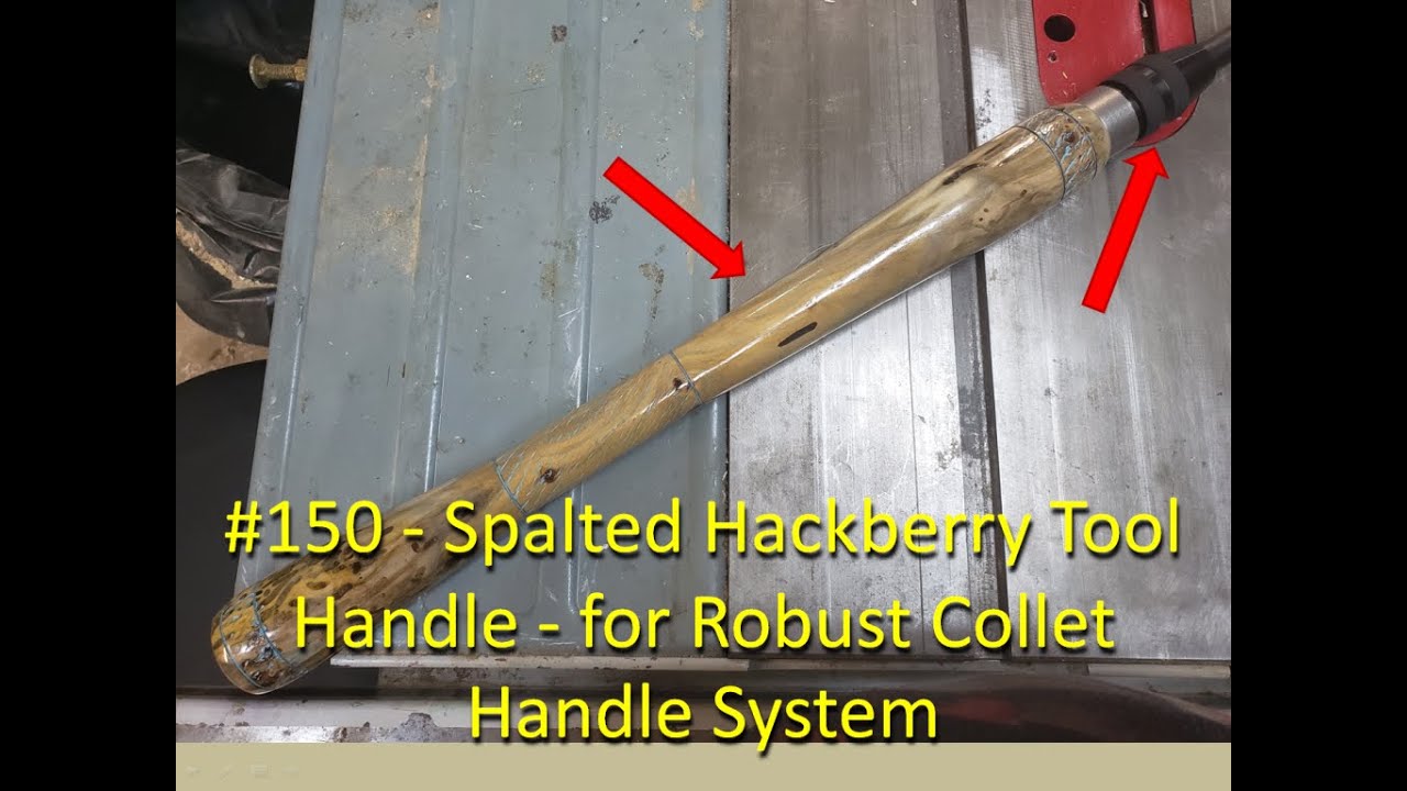 Spalted Hackberry Tool Handle - for Robust Collet Handle System