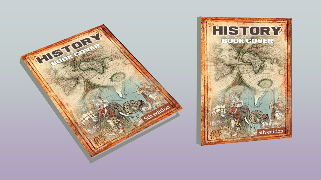Professional Book Cover Design in CorelDraw | History Book Cover Page Design Tutorial