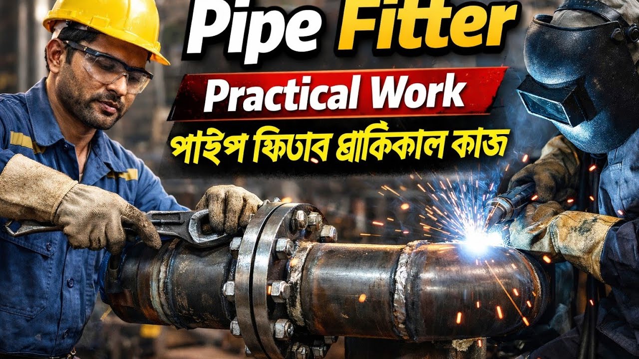 পাইপ ফিটার প্রাক্টিকাল কাজ। Pipe Fabrication Practical Work with Isometric|ড্রয়িং দেখে পাইপ বানানো।