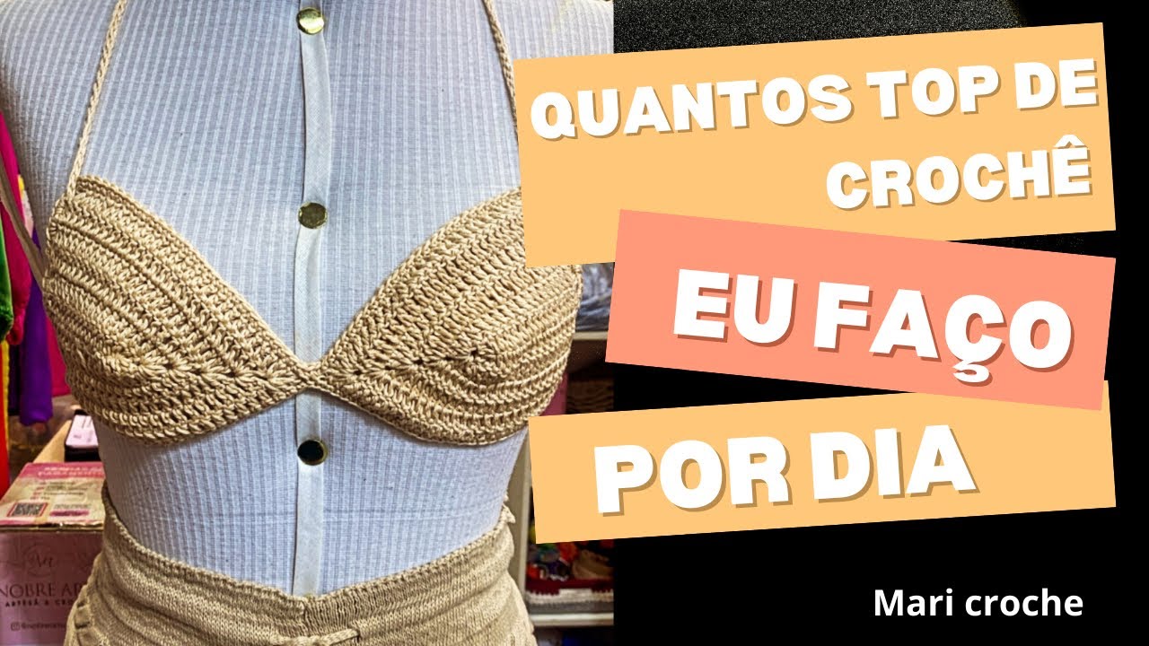 🧶Top biqu&iacute;ni de CROCH&Ecirc;/ VENDI MUITO CROCH&Ecirc; NESSE CARNAVAL | #crochet