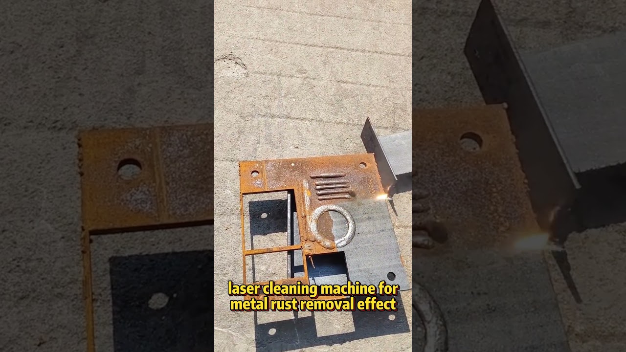 laser cleaning machine for metal rust removal effect 