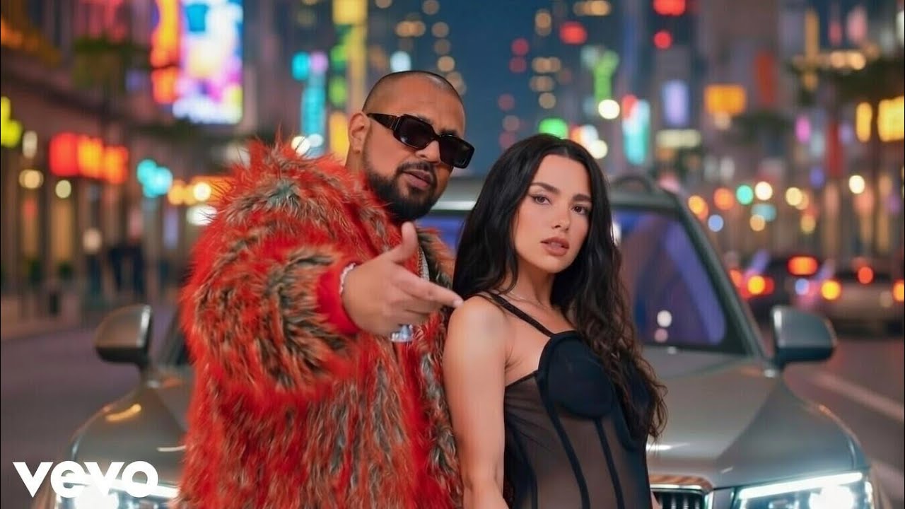 Sean Paul x Dua Lipa - Motion in the Moonlight ( Lyrical Music Video )