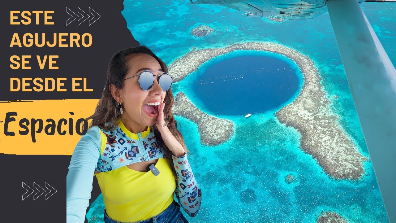 SOBREVOLÉ el famoso AGUJERO AZUL de INTERNET | Blue Hole, BELICE