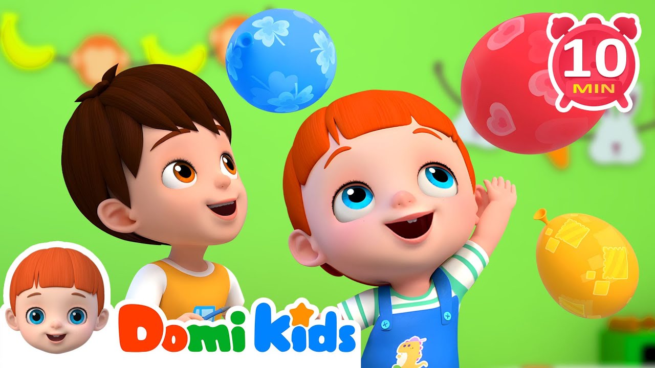 氣球遊戲🎈🎈 + 更多兒歌🎵 | 中文兒歌 | 兒童歌曲合集 | 熱門經典兒歌 | 學習&教育 | 童謠串燒 | 寶貝多米 | Domi kids