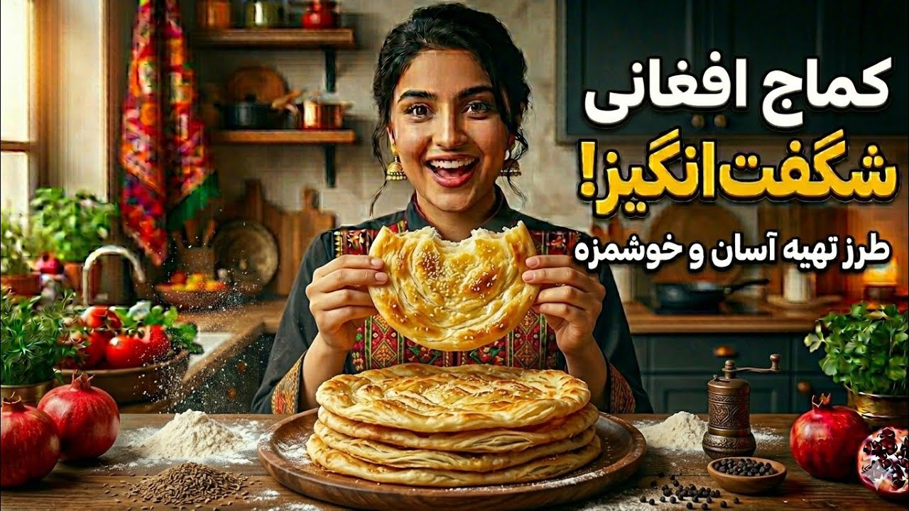 طرز تهیه کماج یا همان  نان روغنی ساده | How to cook komach | all in one kitchen