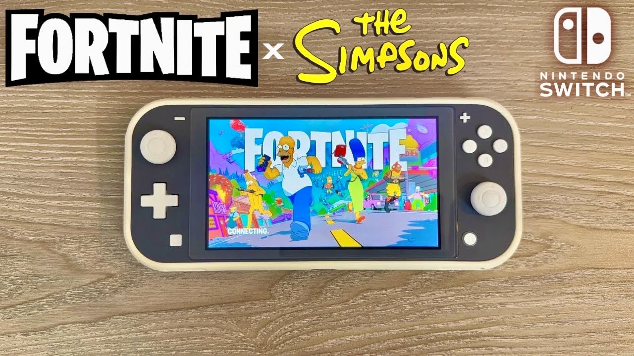 Fortnite The Simpsons Season Gameplay on Nintendo Switch