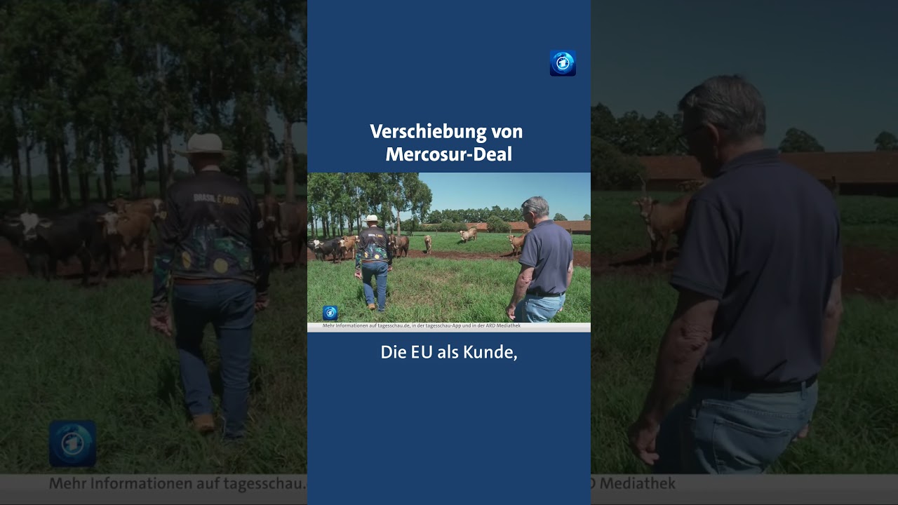 Beim EU-Gipfel ist der Mercosur-Deal erneut verschoben worden. #tagesschau #nachrichten #handel