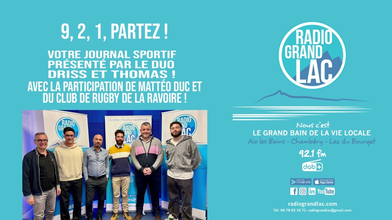 9, 2, 1 partez ! - Invités : Mattéo Duc, Club de rugby de La Ravoire - 26 / 02 / 2026
