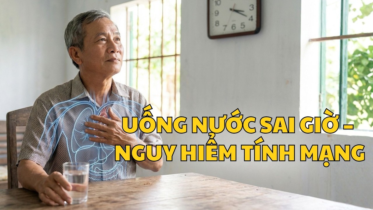 5 thời điểm uống nước cứu mạng người trên 60 tuổi cần biết