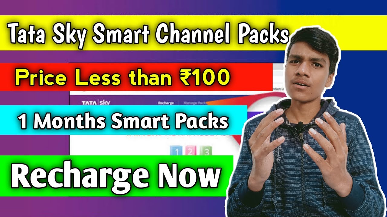 Tata Sky Smart Channel Packs | 1 Months Packs Less than ₹100 | Vicer Tech