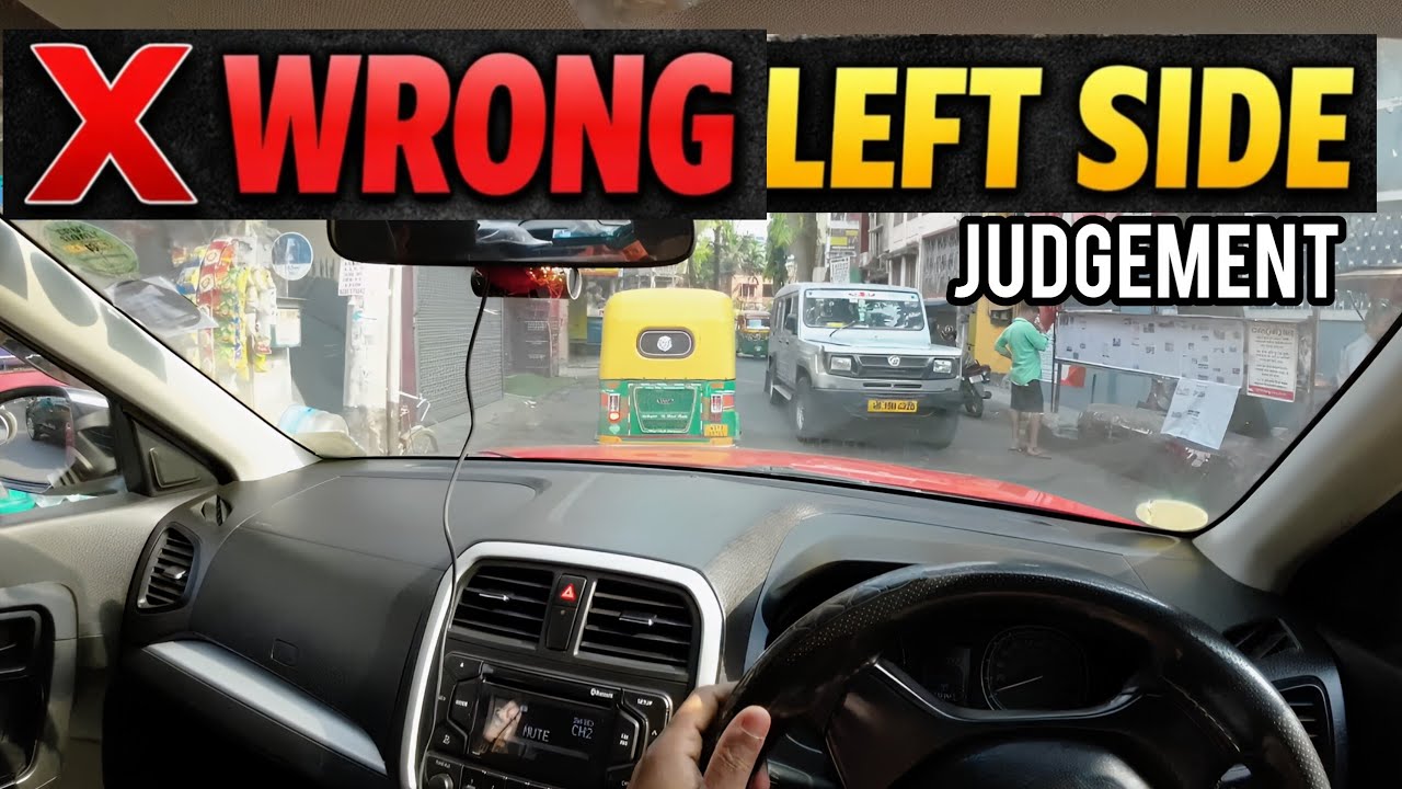 Car Left Right Side Judgement Technique for Beginners in Busy Road I