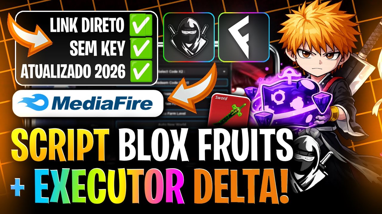 ✅SCRIPT BLOX FRUITS SEM KEY LINK DIRETO MEDIAFIRE - COMO BAIXAR SCRIPT ROBLOX PARA CELULAR E PC