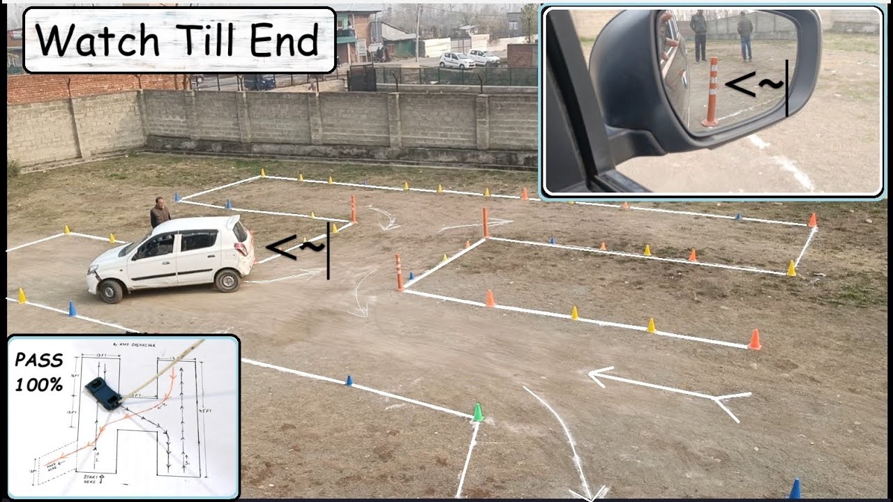 Pass Easily H Track Driving Test  || New Rules For Car Test