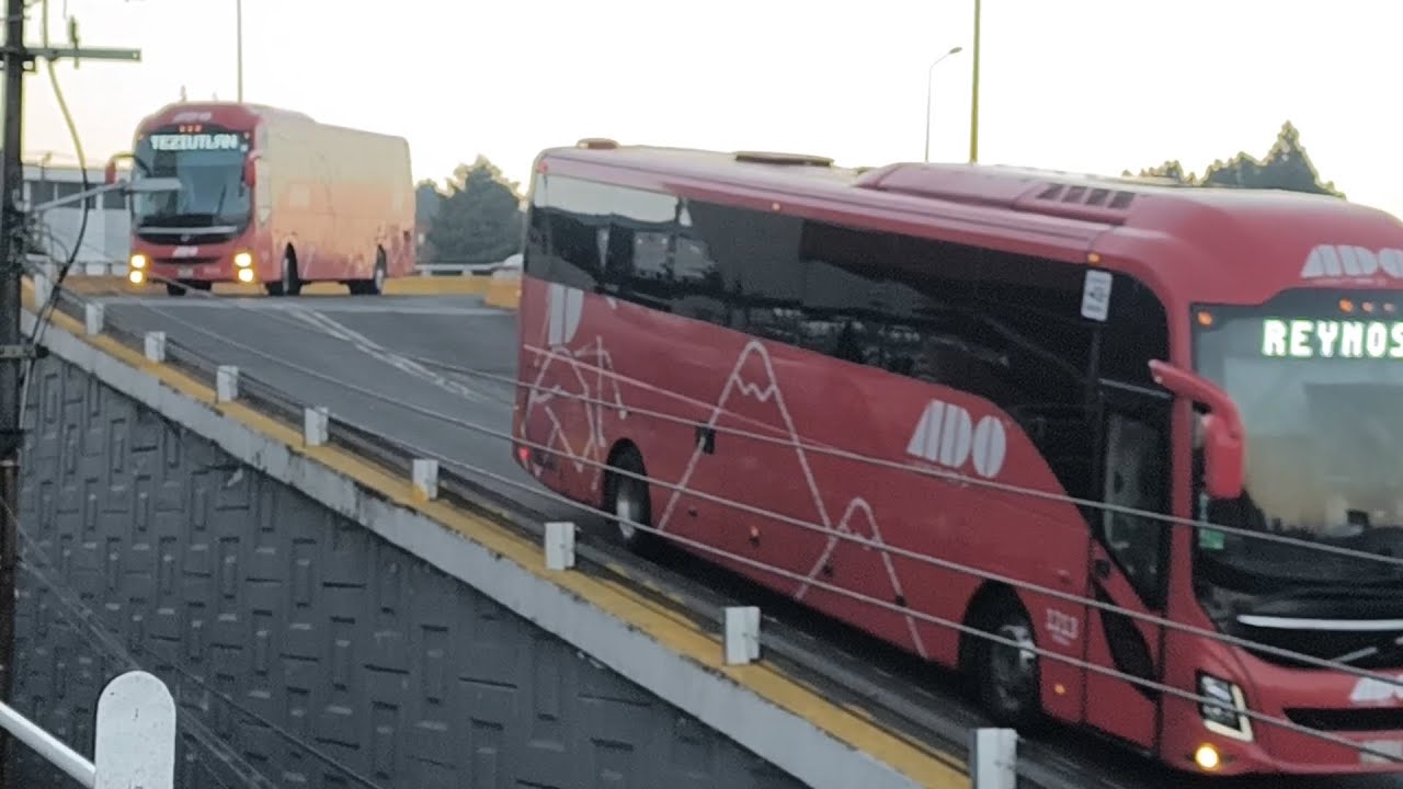 Autobuses ADO, AU y VIA sobre el puente de Teziutlán (Pt.4)