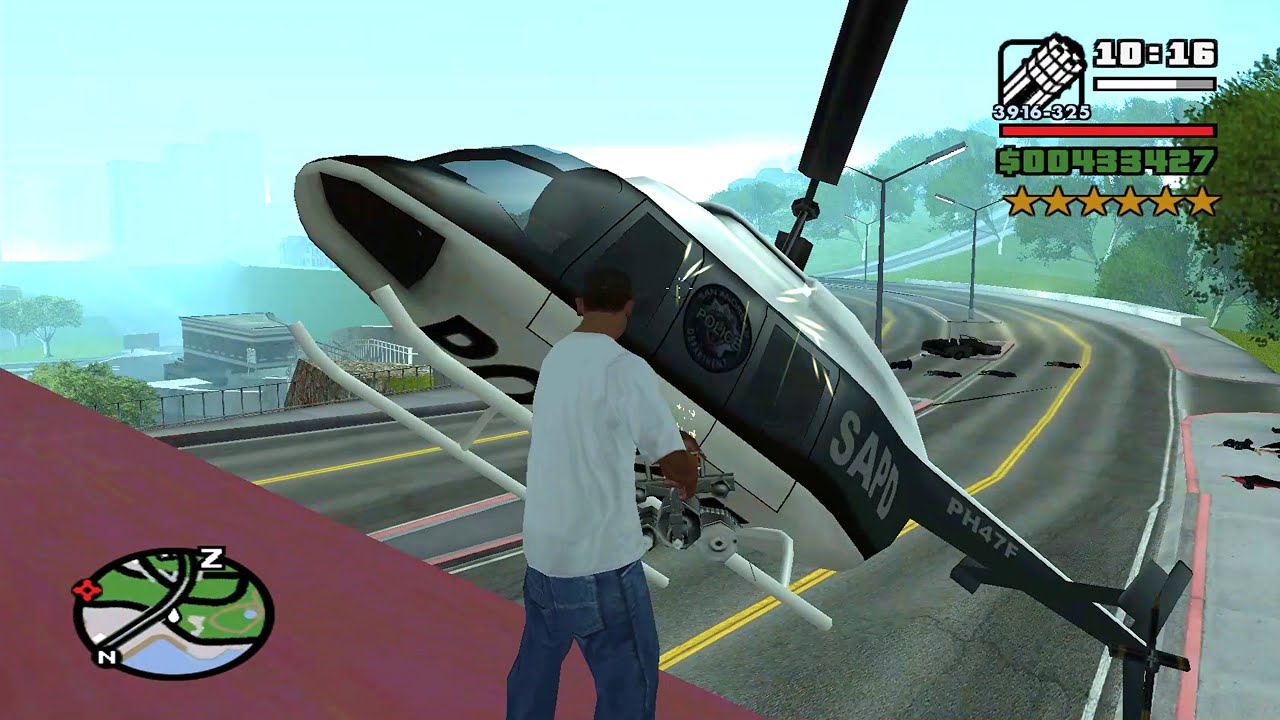 ⭐⭐⭐⭐⭐⭐SIX STARS WANTED LEVEL RAMPAGE WITH TANK | 6 STAR WANTED LEVEL ESCAPE IN GTA SAN ANDREAS