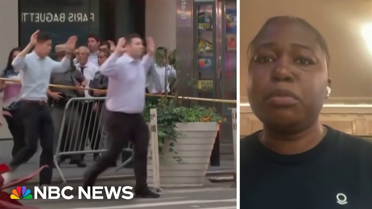 Witness describes 'shock' after seeing shooting at New York City office building