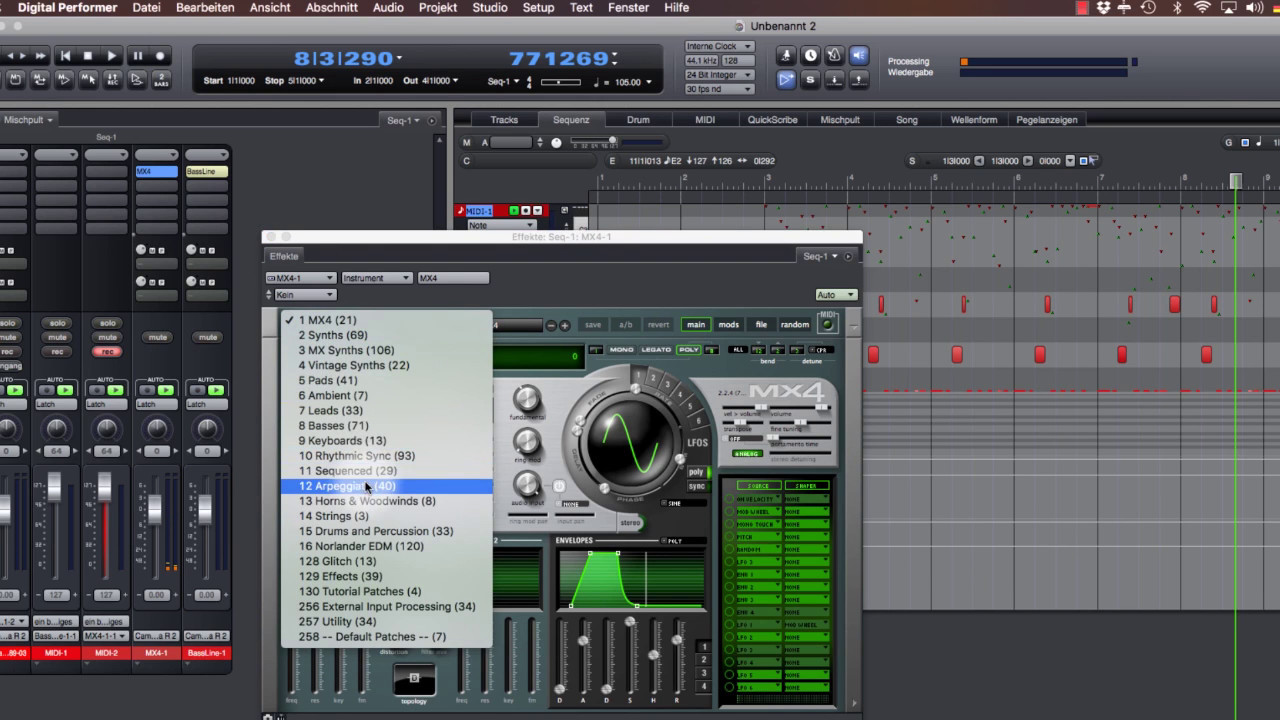 MOTU DP9  deutsche Version - Einführung