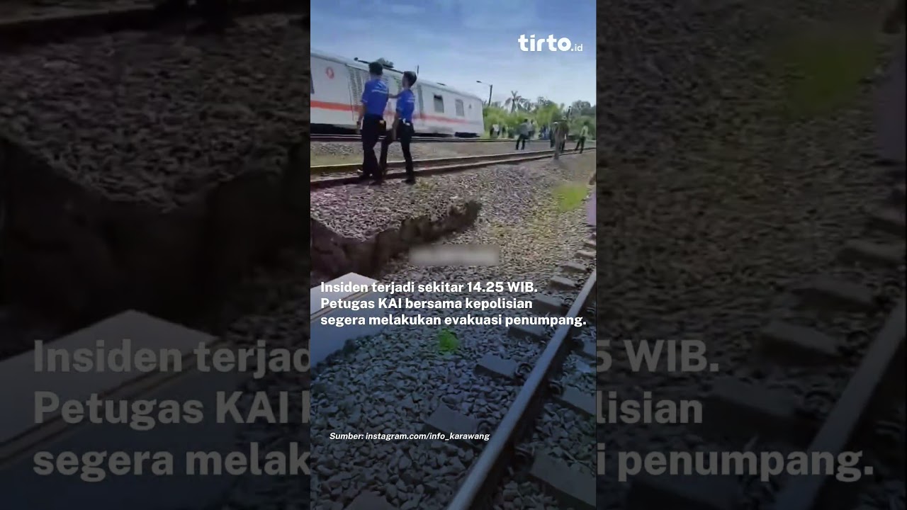 Kereta Purwojaya Anjlok di Bekasi, Tiga Gerbong Keluar Rel