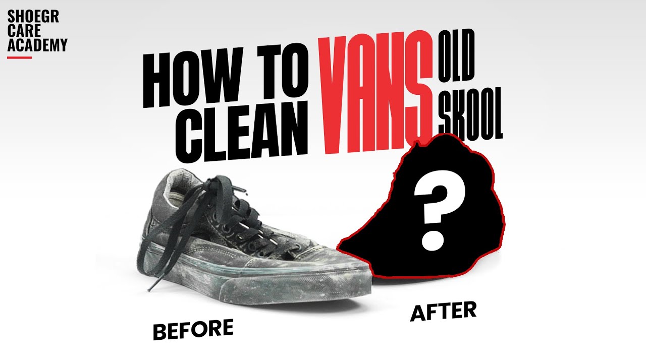 How to clean VANS Black Old Skool Canvas Sneakers #vansoldskool #shoegrcareacademy