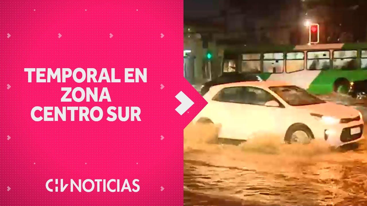 TEMPORAL EN ZONA CENTRO SUR deja calles anegadas, cortes de luz y viviendas da&ntilde;adas