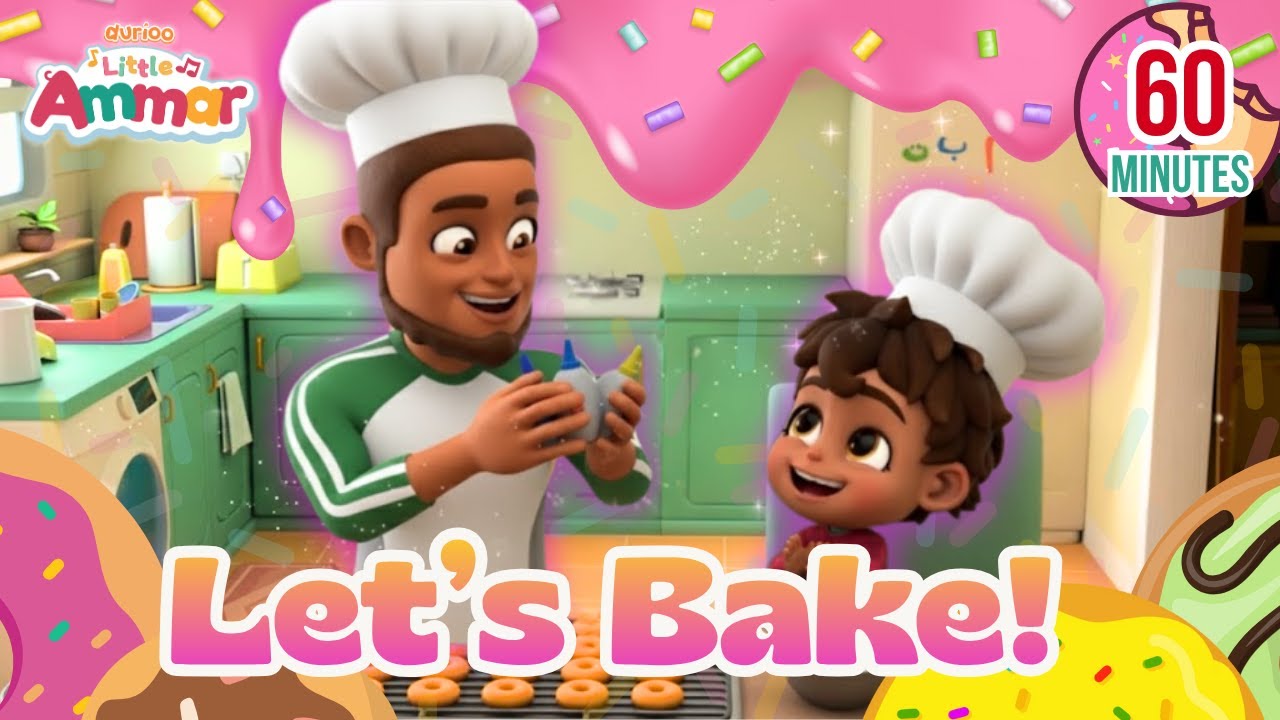 🍩 Little Ammar 🎬 Lets Bake! 60 Minutes Compilation | Durioo+