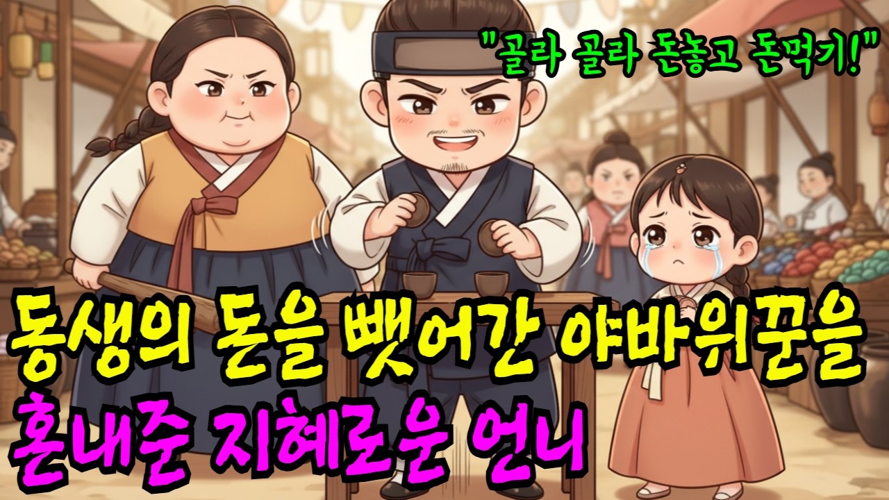 [옛날야담] 동생의 돈을 뺏어간 야바위꾼을 혼내준 지혜로운 언니 I야담I옛날이야기I오디오북I전설I민담I사연I