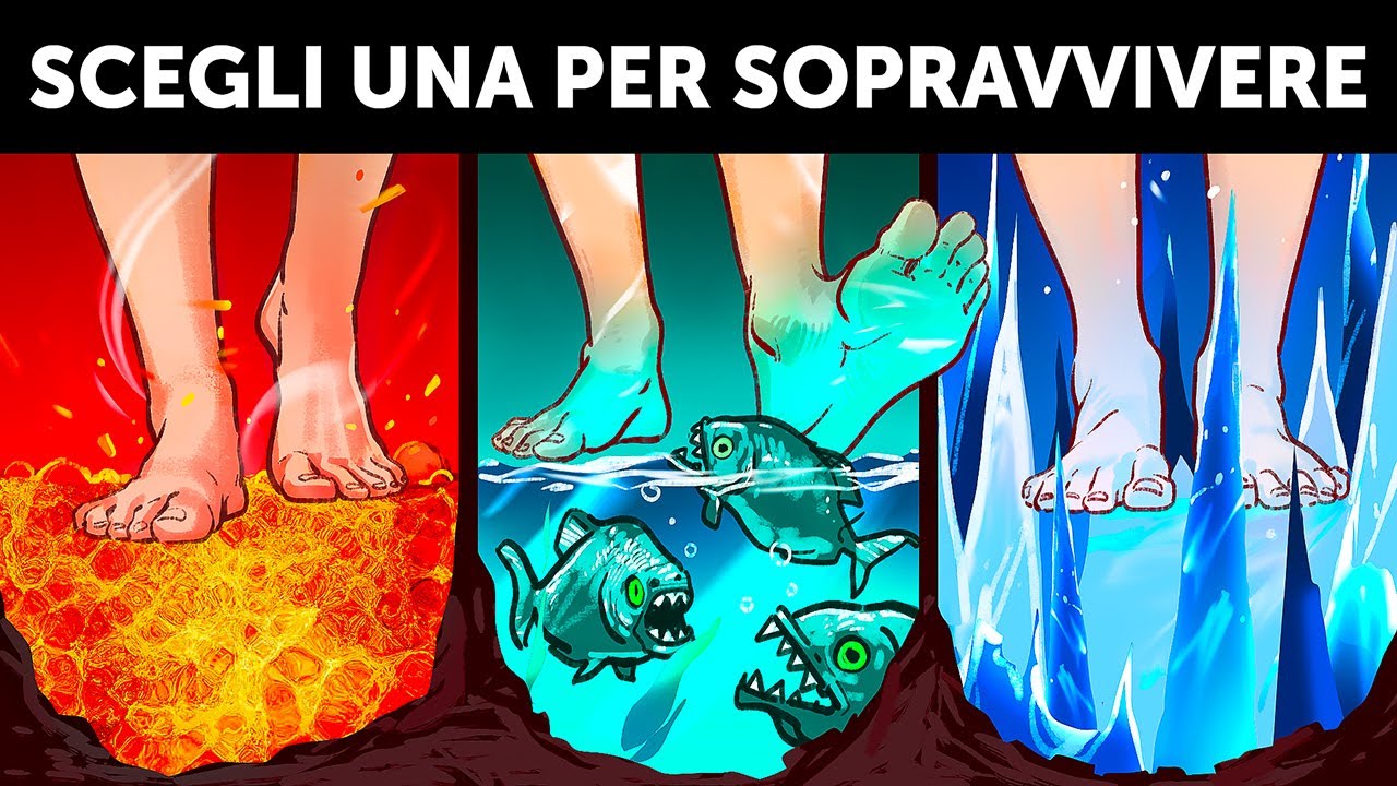 10 Indovinelli dove per Sopravvivere devi Fare delle Scelte Difficili