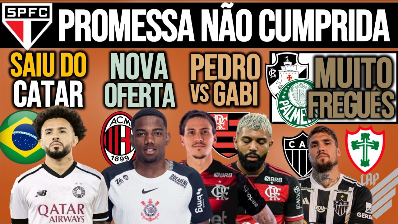 CLAUDINHO NO BRASIL| MILAN INSISTE EM ANDRÉ| SP: PROMOÇÃO ADIADA| PEDRO x GABI| VASCO X SEP, LYANCO+