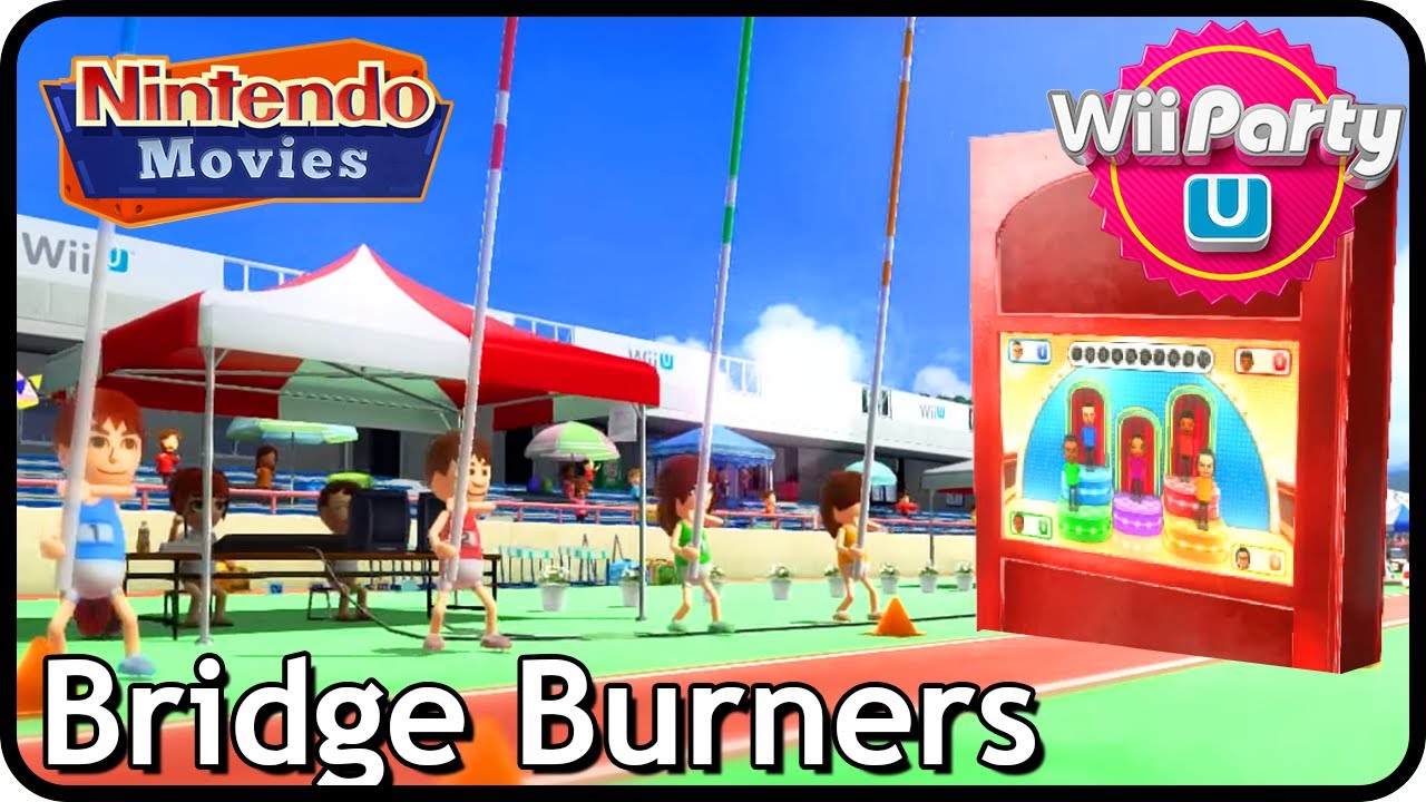Wii Party U - Bridge Burners (4 Players, Hard, Maurits, Rik, Danique and Thessy)