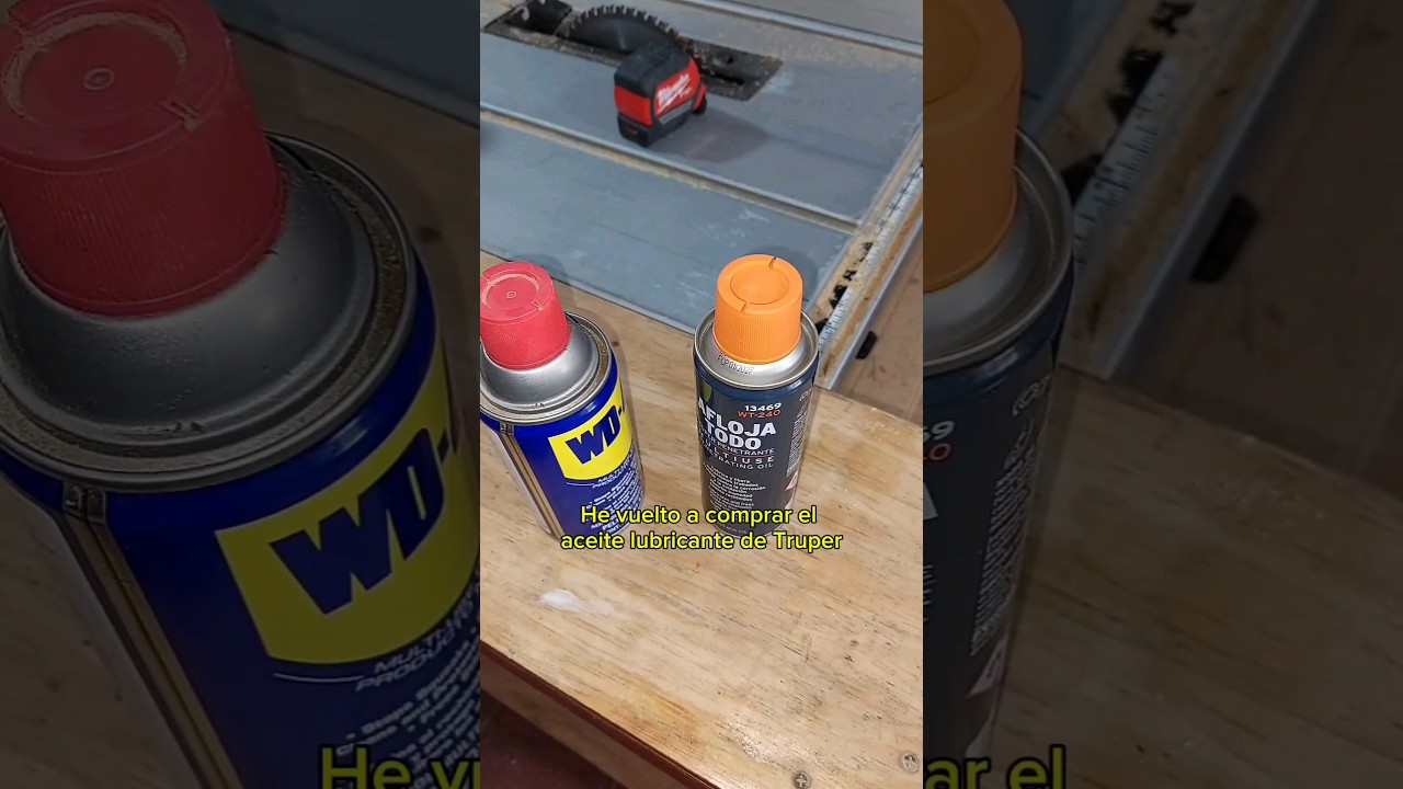 (PARTE 1) Aceite WD-40 o Afloja Todo de TRUPER &iquest;C&uacute;al es mejor? #truper #wd40 #taller #diferencias