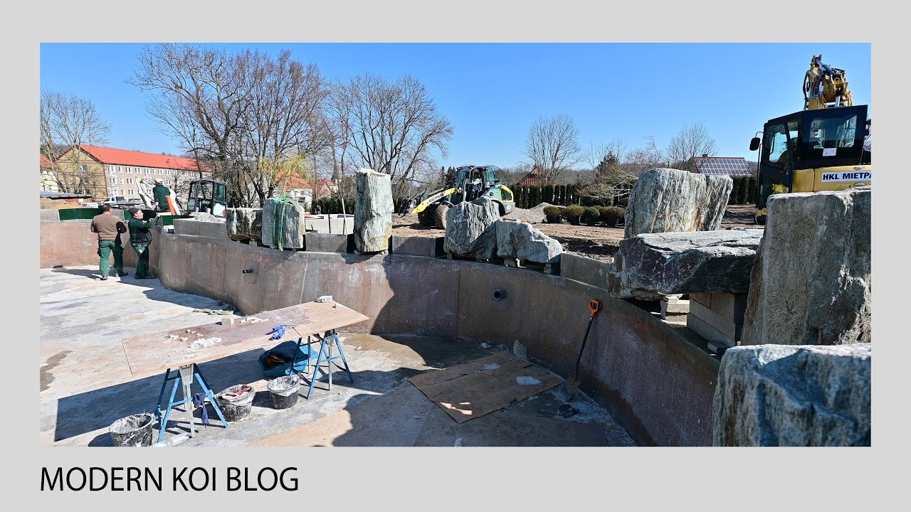 Modern Koi Blog #5185 - Jürgen Kirchners Megaprojekt 200.000L Koiteich im 6.000m2 Japangarten 2/3