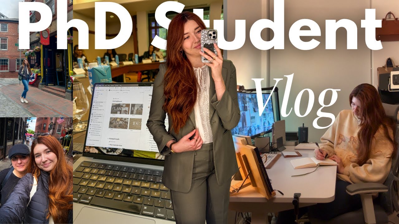 ✨ vlog | Week in the Life of a History PhD Student, Speaking at a Conference, Working 9-5